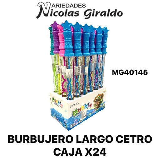 [MG40145] Burbujero largo cetro caja x24 