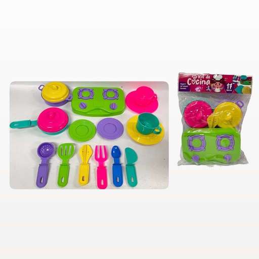 [400-X17] Vajilla estufa pequeña 17 piezas 