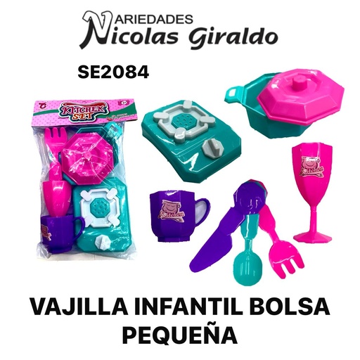 [SE2084] Vajilla infantil bolsa pequeña
