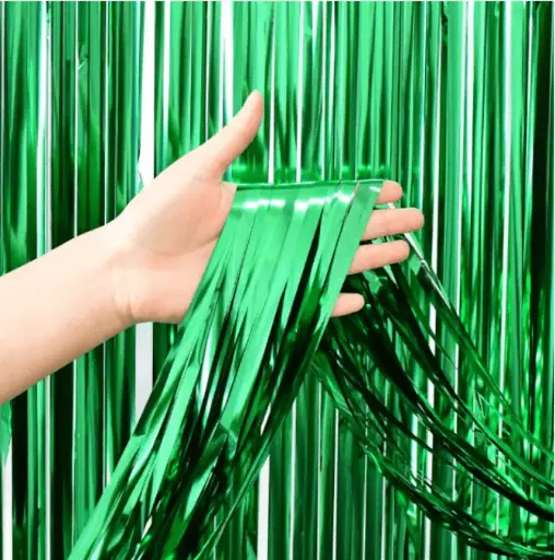 [DF-001] Cortina fiesta brillante 2x1 verde (NA602V)(01-139)