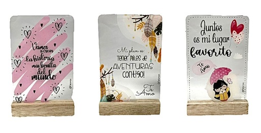 [TAM-IM-01] @Tablero mensaje acrilico pequeño toda ocasion felanas