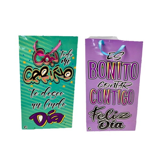 [142006] Bolsa regalo cariñito maxi vertical color