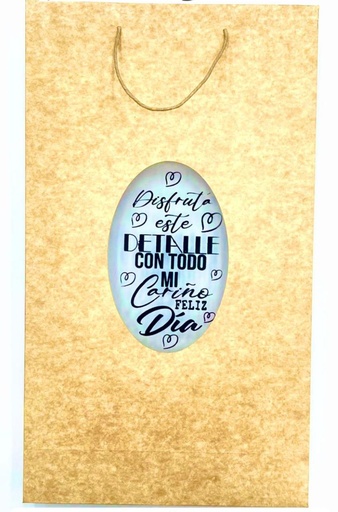 [100419] Bolsa regalo cariñito maxi vertical kraft 47x34