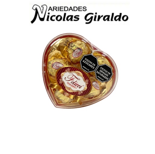 [H05DF] Chocolate feliccie corazon X5