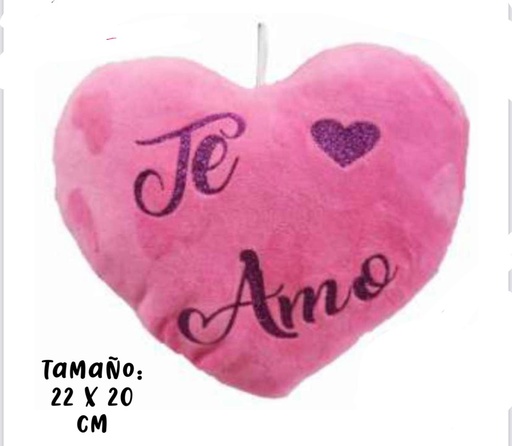 [100314] Cojin corazon pequeño visos cariñitos