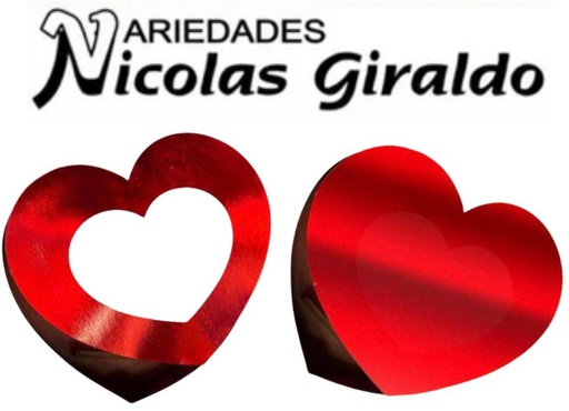 [100743] Corazon grd cariñito metalizado sin mensaje cariñito