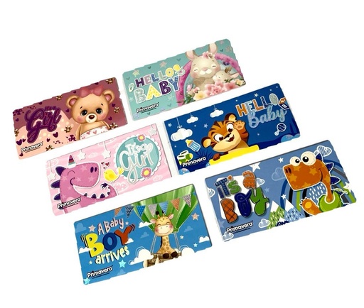 [116-483] Lluvia sobre primavera baby shower color x12