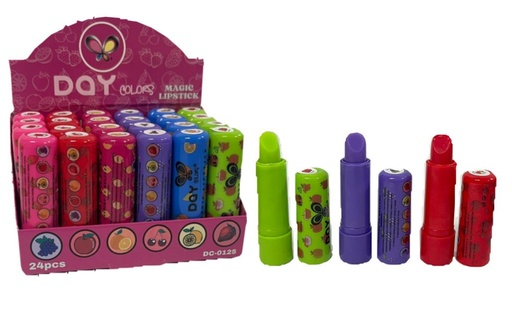 [DC0125] @Labial magico frutas day colors caja  x24 (BMR-1862)