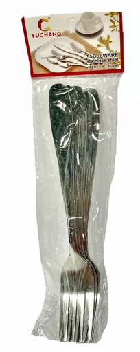 [SLT2138] (T6-TE)Tenedor metal fino paquete x6 