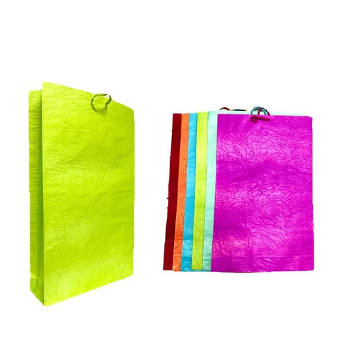 [109010] Bolsa regalo corrugada unicolor Jumbo pqt x6