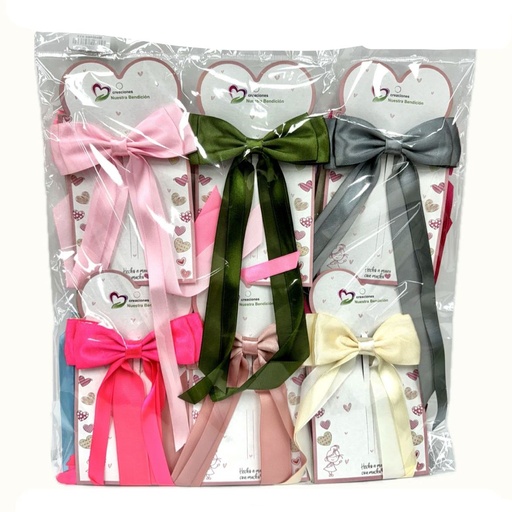 [106070] @Moño coquette mediano bolsa x12 