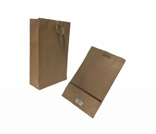 [105010] @Bolsa regalo kraft lisa Mediana pqt x12