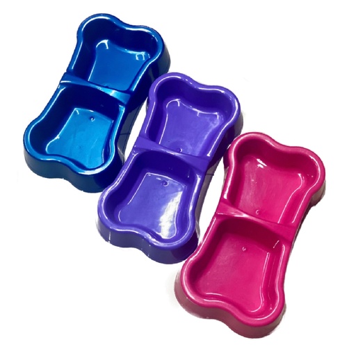 [IP001] Comedero mascota hueso pequeño PQT X12