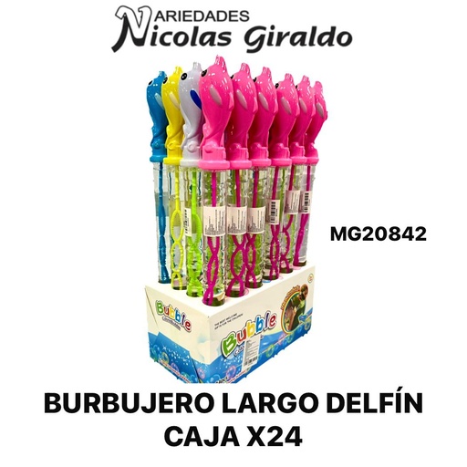 [MG20842] Burbujero largo delfin caja x24 