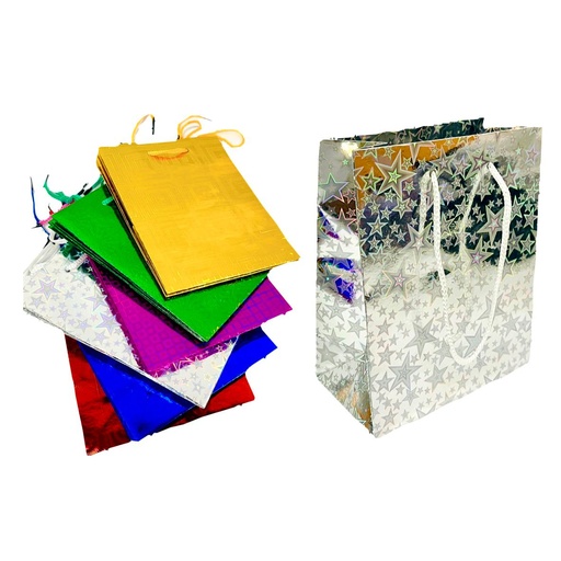 [PT26931] (SE3566)Bolsa regalo tornasol mini 12x15 PQT X12  