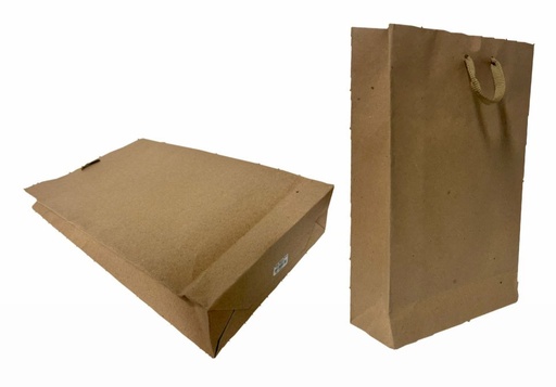 [105030] Bolsa regalo kraft lisa Jumbo pqt x6