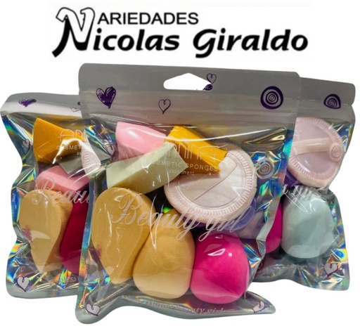 [PTP1361] Set pomos beaty blenders x8