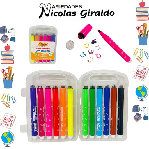 [ET779] Marcador sellito eterna x12