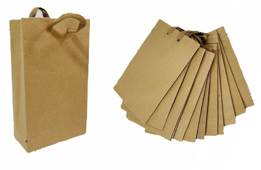 [104090] @Bolsa regalo kraft lisa Pequeña pqt x12