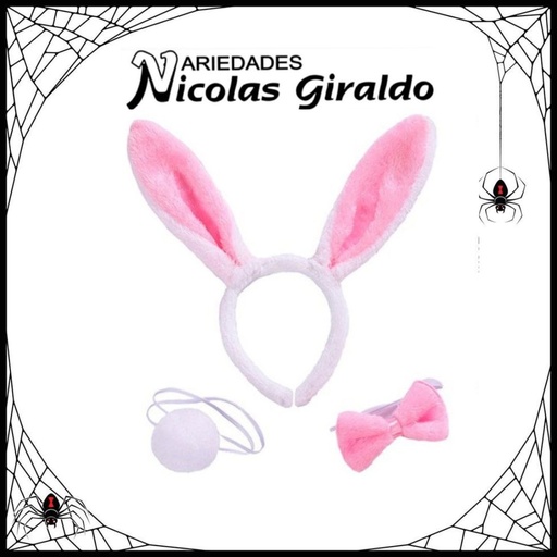 [YN-249] Set halloween coneja x3 piezas