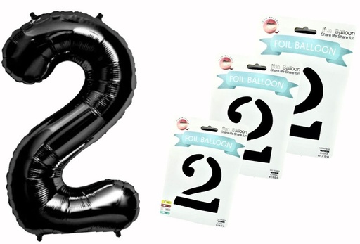 [DF-013] @Numero inflable negro #2