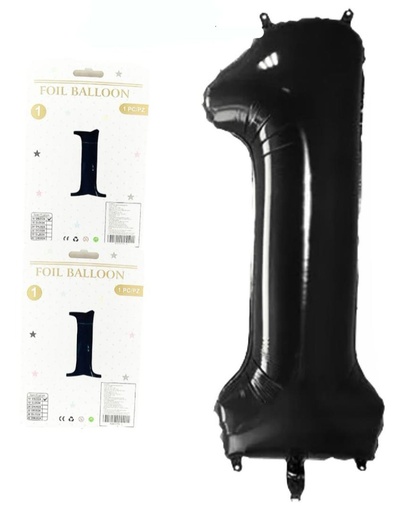 [DF-013] @Numero inflable negro #1
