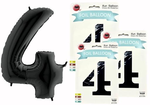 [DF-013] @(1404P)Numero inflable negro #4
