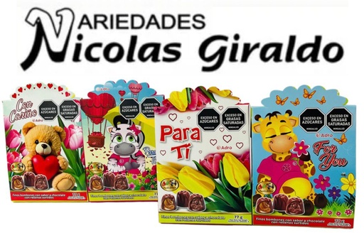 [E4819-CH] Chocolate adro estuche tulipan x77 gr