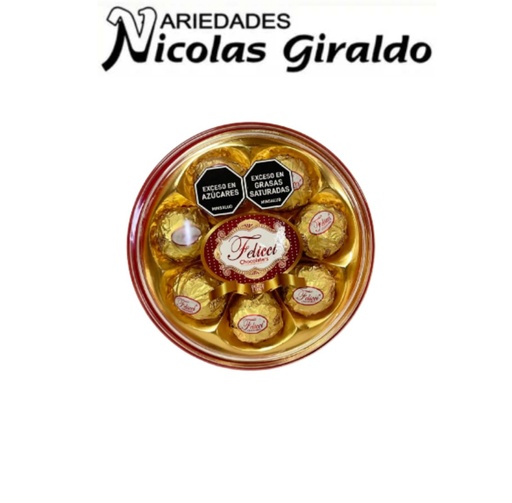 [R08] Chocolate feliccie redondo x8 
