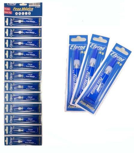 [ET1057] Pega magica eterna azul carton x12 