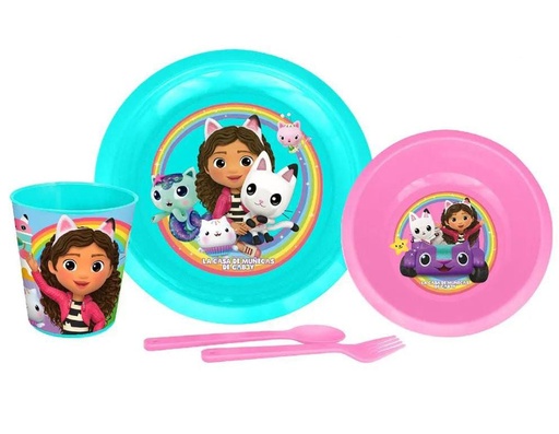 [BC-K-1215.GB] Vajilla personajes wantu gabby