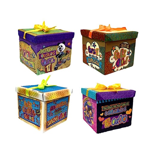 [KIT-180] Caja ancheta tukos square pequeña x4 