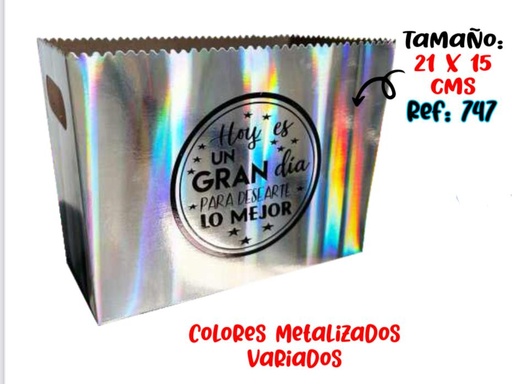 [100747] Caja ancheta cariñito grande metalizada x6 
