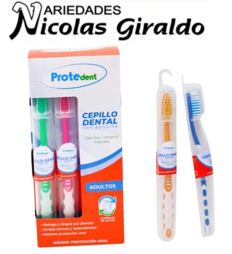 [PTD181] Cepillo dental adulto con estuche protedent x12 