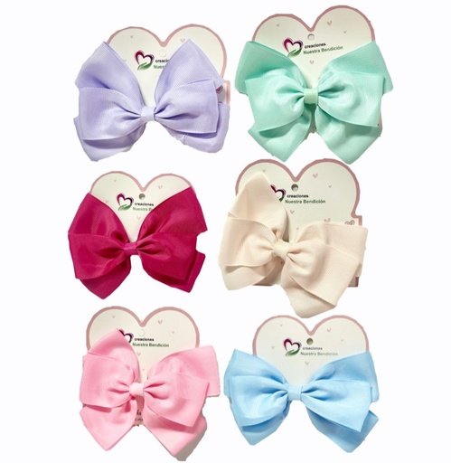 [302070] @Moño pinza unidad surtido color PQT X12 