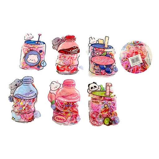 [16-21-MIA25] Caucho gomelo cartera color pastel suave paquete x12 