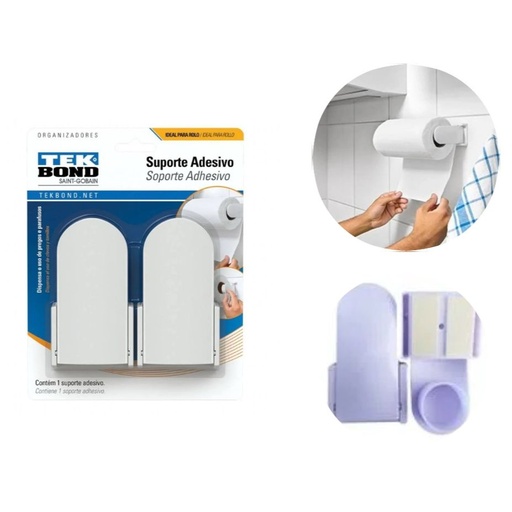 [383031] Soporte adhesivo para toalla cocina