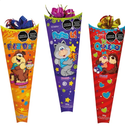 [E4148-CH] Chocolate adro pelanas cono x66GR