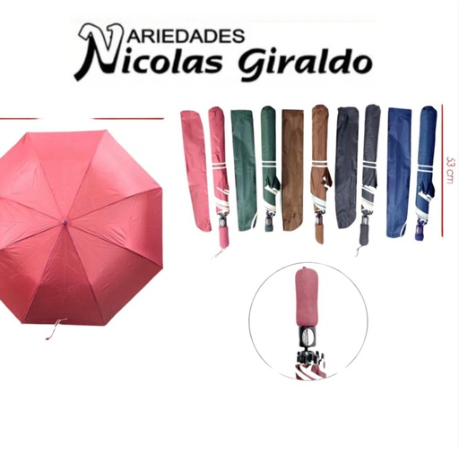 [PT26963] Sombrilla dama presidencial automatica f.entero 120CM 