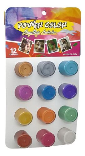 [700000484] Pinta caritas powercolor perlada x12