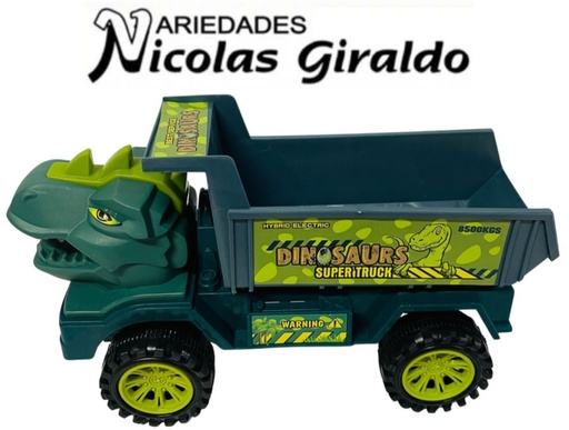 [CA451] Carro dinosaurio grande volqueta