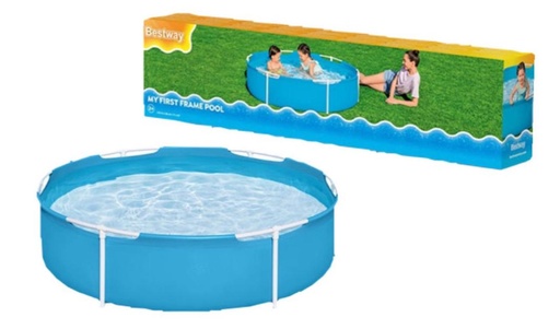 [56283] Piscina rigida redonda con estructura metalica 1.52x38 