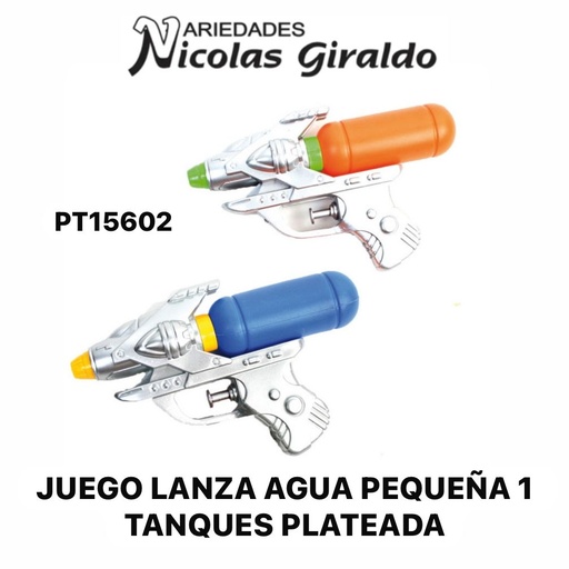 [PT15602] Juego lanza agua pequeño 1 tanques plateada