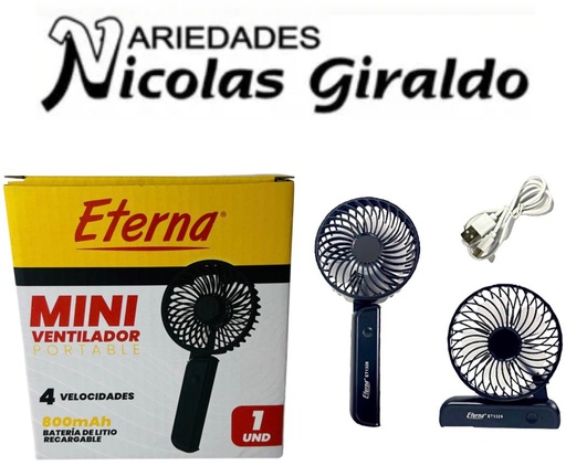 [ET1326] Ventilador recargable portatil eterna