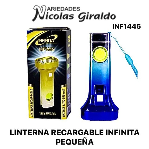 [INF1445] Linterna recargable infinita pequeña 