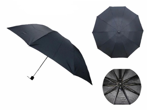 [AK10748] Sombrilla dama presidencial negra 125CM con filtro