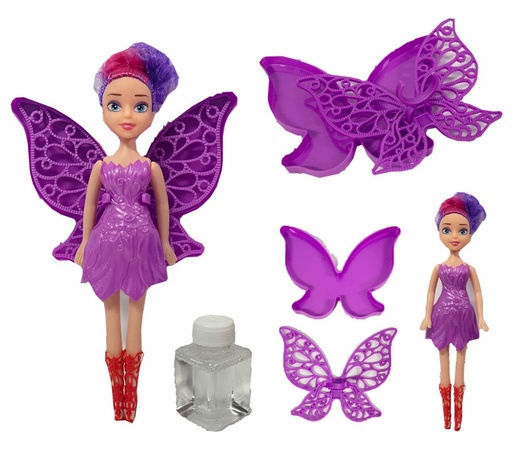 [MG50034] Muñeca hada pequeña bolsa alas burbujero 