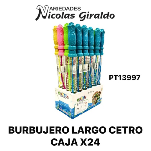 [PT13997] Burbujero largo cetro caja x24  