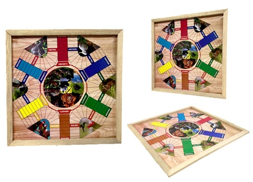 [MS0006] Parques 6 puestos marco madera