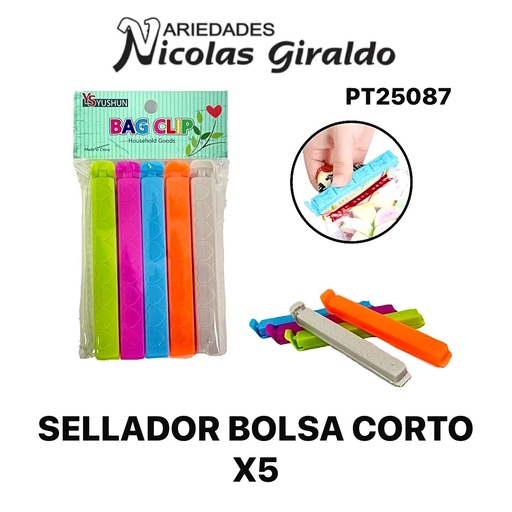 [PT25087] Sellador bolsas corto x5